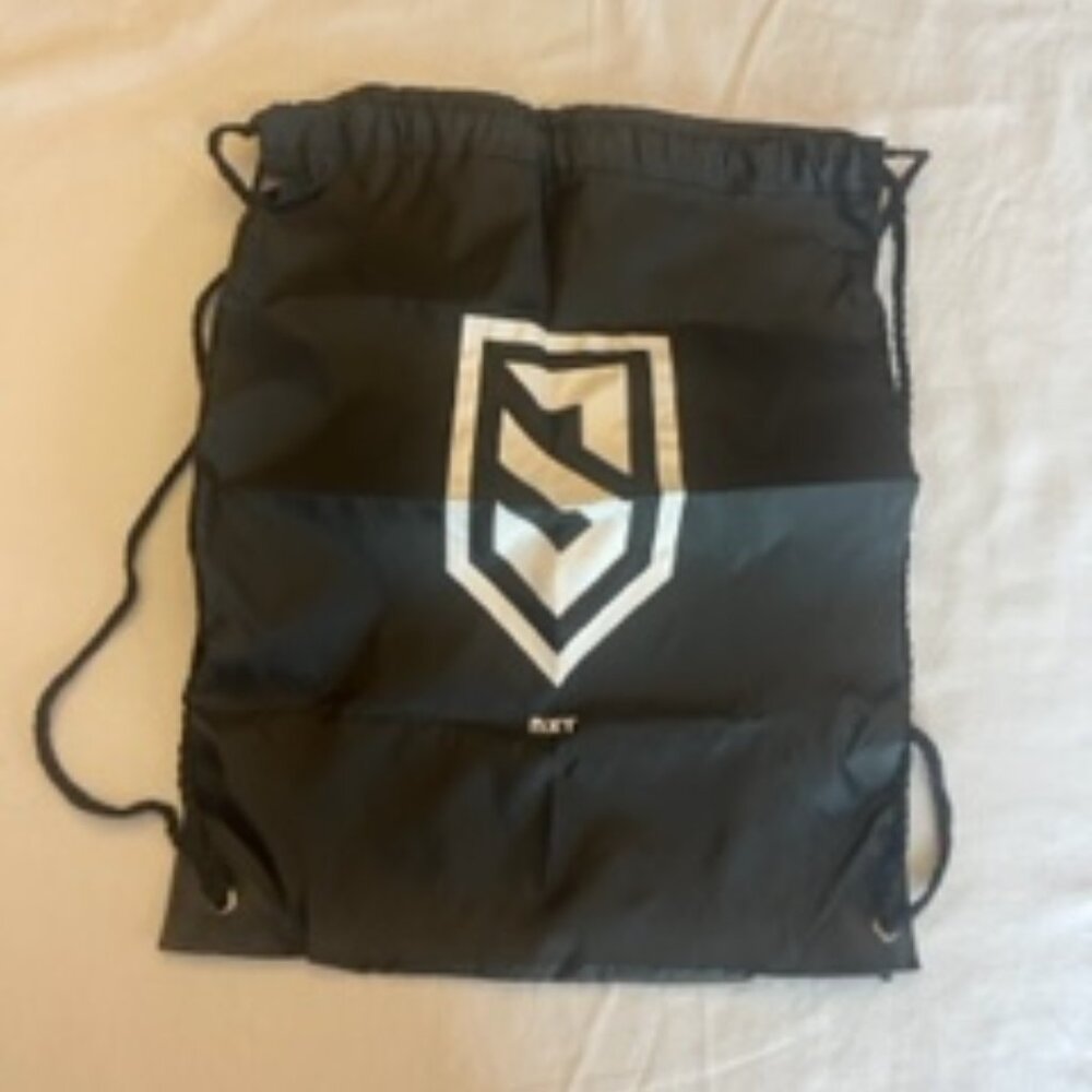 NXT Black Drawstring Backpack